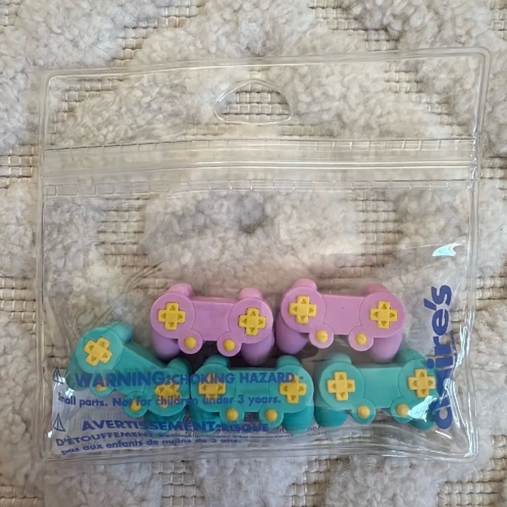 Claire's Game Controller Eraser Set (5) BNWT